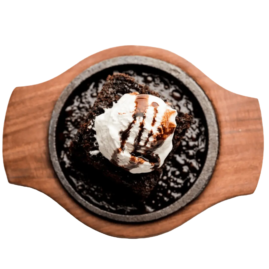 brownie sizzling