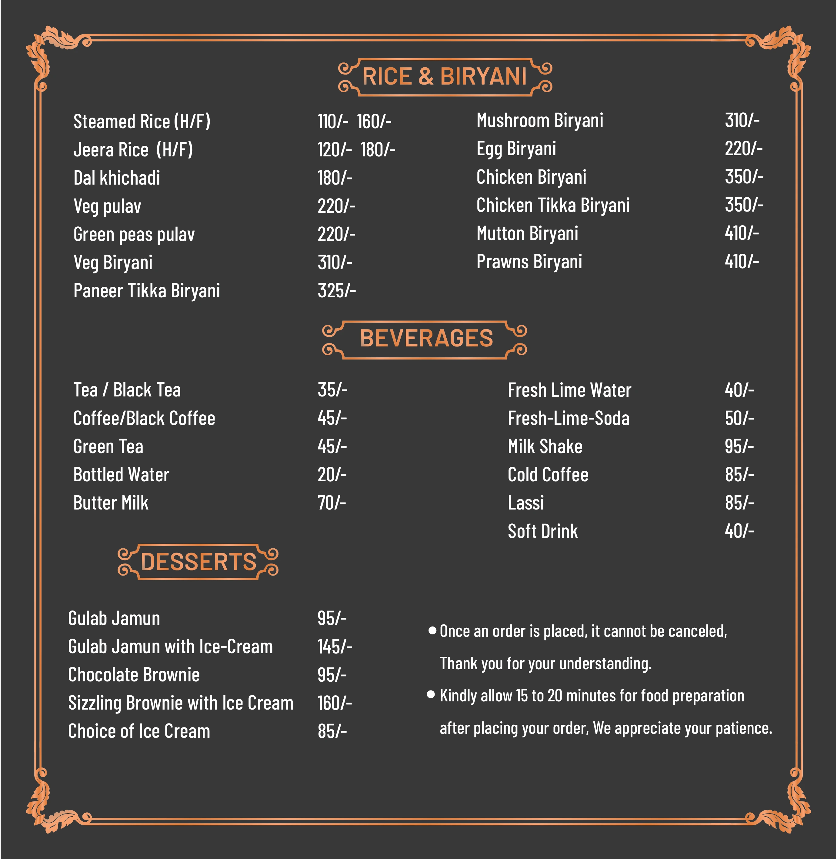 menu image